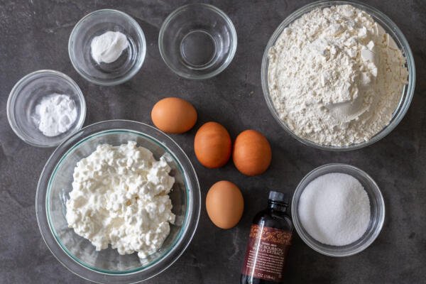 Ingrédients des pains au fromage blanc