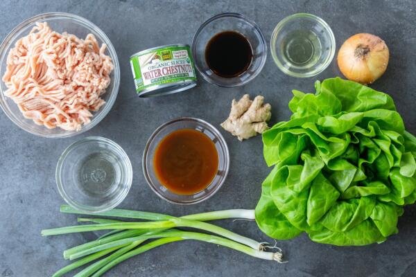 Ingrédients pour les rouleaux de printemps au poulet de P.F. Chang