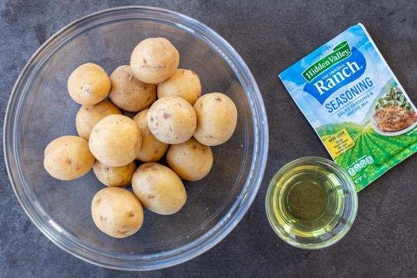 Ingrédients des pommes de terre rôties au ranch